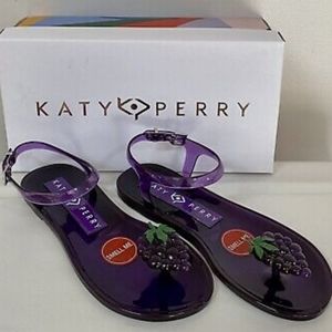 Katy Perry grape geli sandals size 10